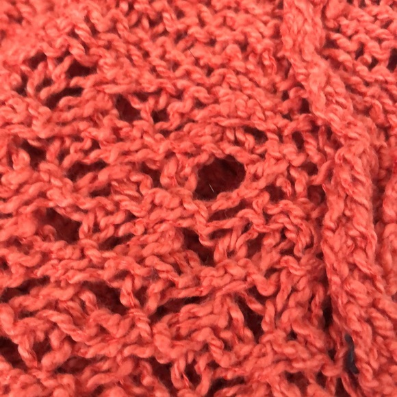 Free People Orange Open-Knit Sweater - Picture 9 of 9